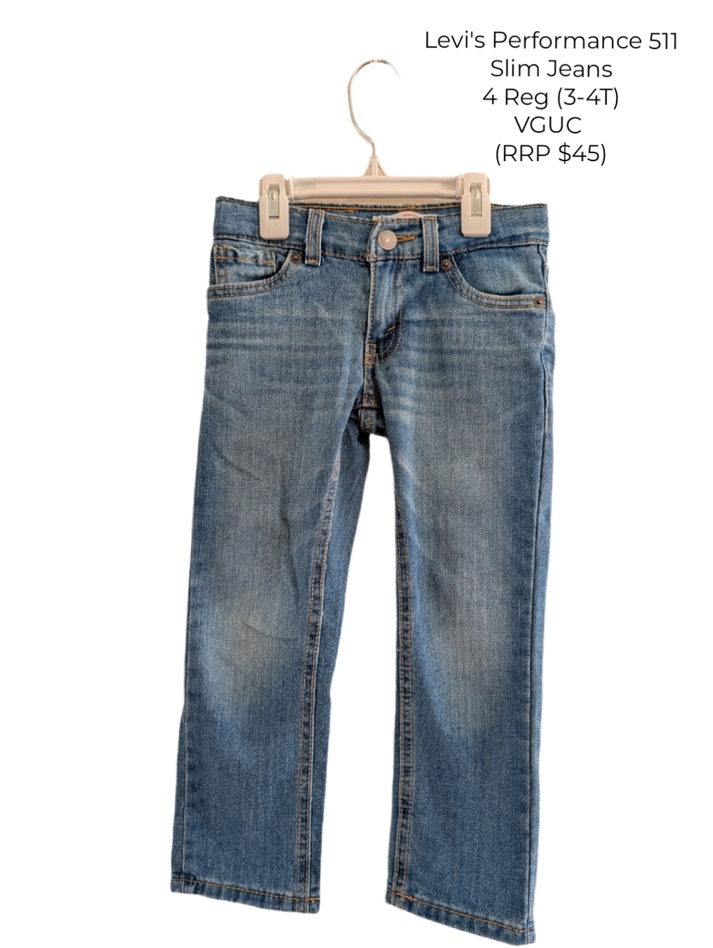 Levi's Performance 511 Slim Kids Jeans - Blue 4T